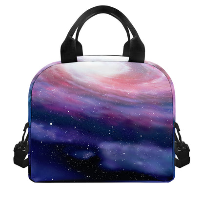 Spiral Milky Way Print Insulated Lunch Bag