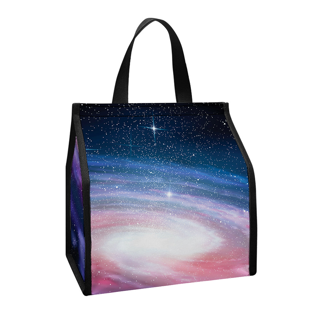 Spiral Milky Way Print Insulated Lunch Tote