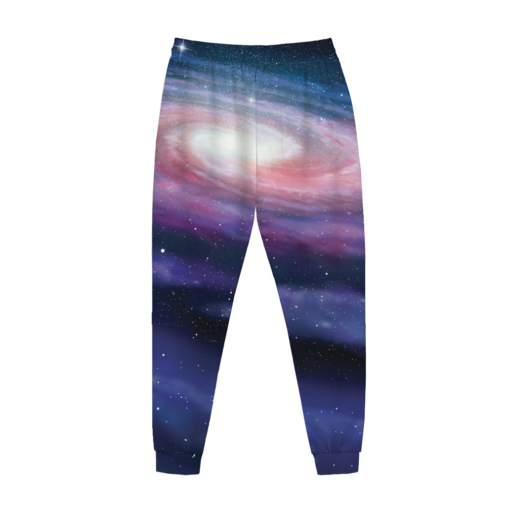 Spiral Milky Way Print Jogger Pants