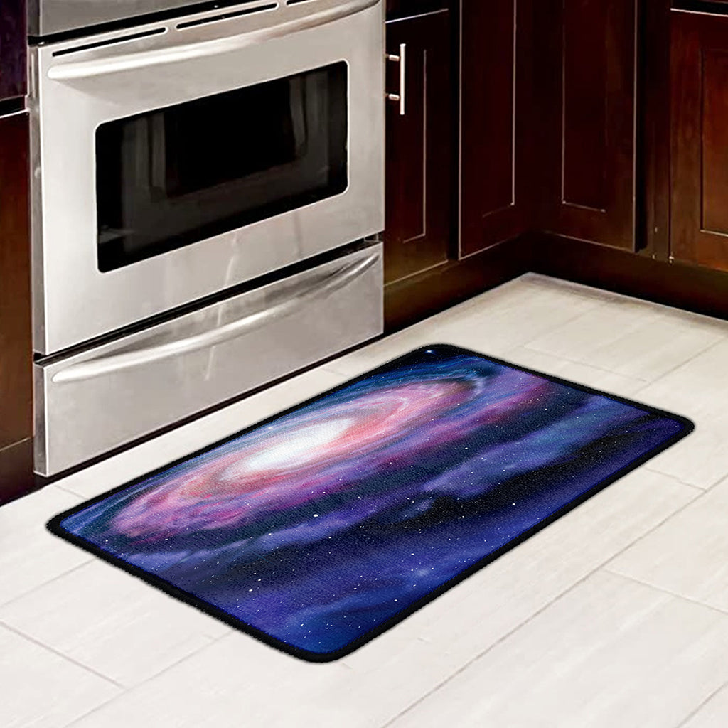 Spiral Milky Way Print Kitchen Mat