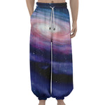 Spiral Milky Way Print Lantern Pants