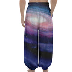 Spiral Milky Way Print Lantern Pants