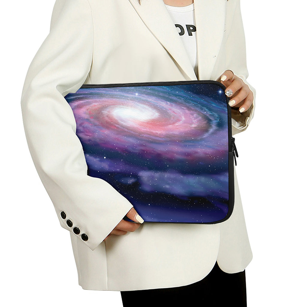 Spiral Milky Way Print Laptop Sleeve