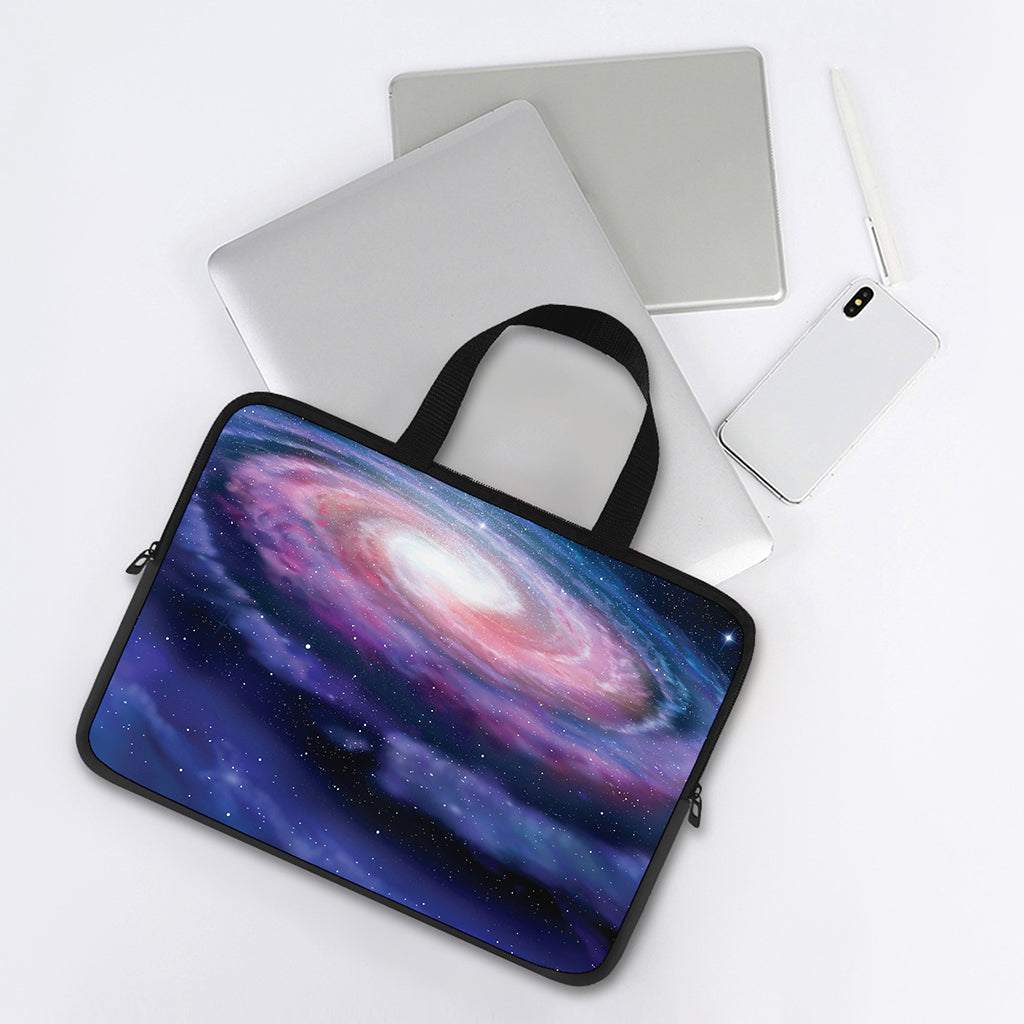 Spiral Milky Way Print Laptop Sleeve With Handle