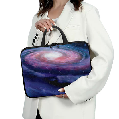 Spiral Milky Way Print Laptop Sleeve With Handle