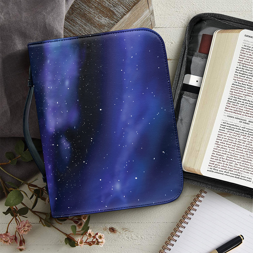 Spiral Milky Way Print Leather Bible Cover