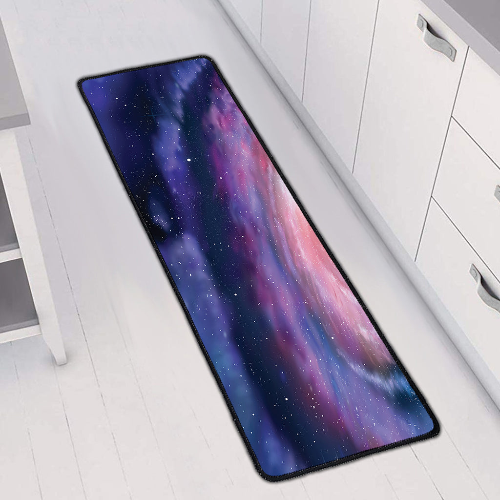 Spiral Milky Way Print Long Kitchen Mat