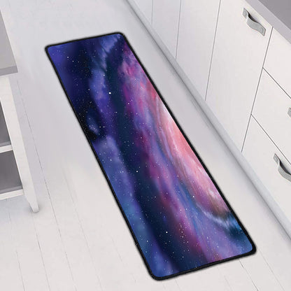 Spiral Milky Way Print Long Kitchen Mat