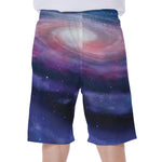 Spiral Milky Way Print Men's Beach Shorts