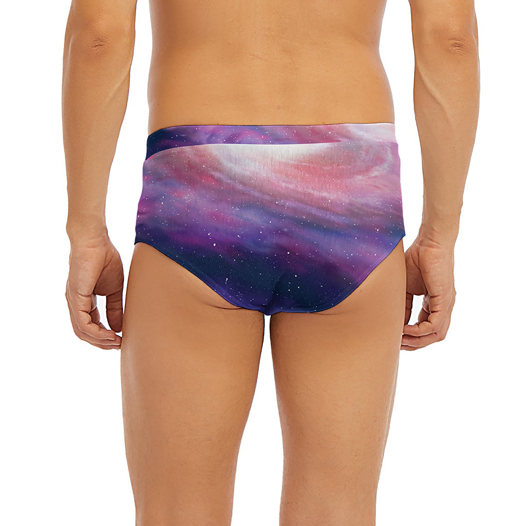 Spiral Milky Way Print Men's Briefs