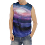 Spiral Milky Way Print Men's Fitness Tank Top