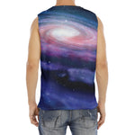Spiral Milky Way Print Men's Fitness Tank Top