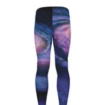 Spiral Milky Way Print Men's leggings