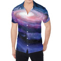 Spiral Milky Way Print Men's Shirt