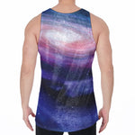 Spiral Milky Way Print Men's Velvet Tank Top