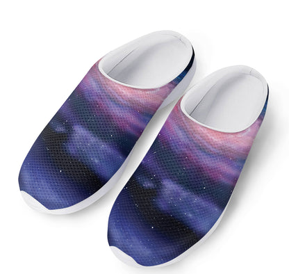 Spiral Milky Way Print Mesh Casual Shoes