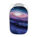 Spiral Milky Way Print Mesh Laundry Hamper