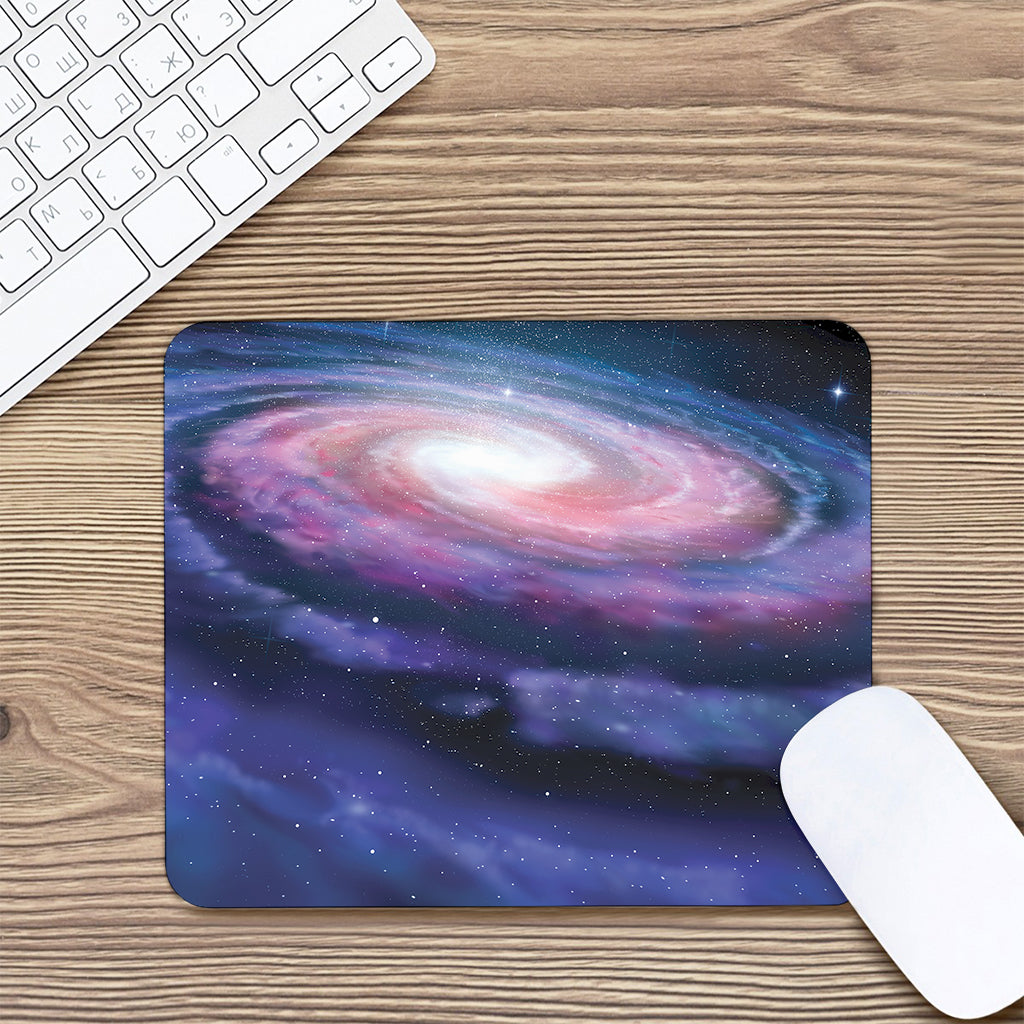 Spiral Milky Way Print Mouse Pad