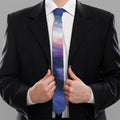Spiral Milky Way Print Necktie