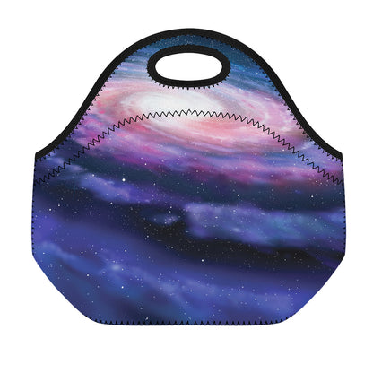 Spiral Milky Way Print Neoprene Lunch Bag