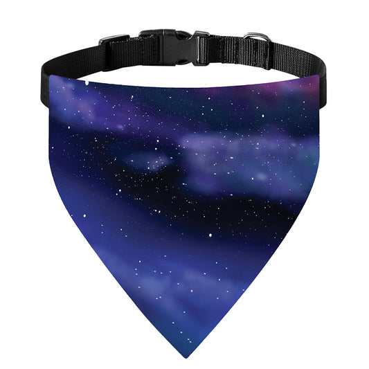 Spiral Milky Way Print Over The Collar Dog Bandana