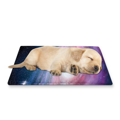 Spiral Milky Way Print Pet Cooling Mat Cover