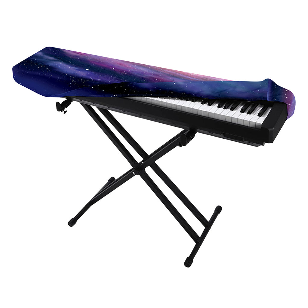 Spiral Milky Way Print Piano Keyboard Cover