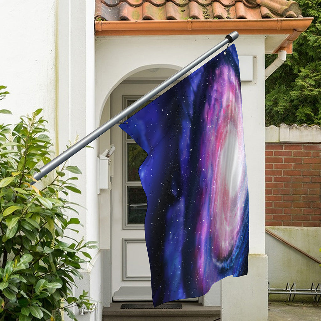 Spiral Milky Way Print Polyester Flag