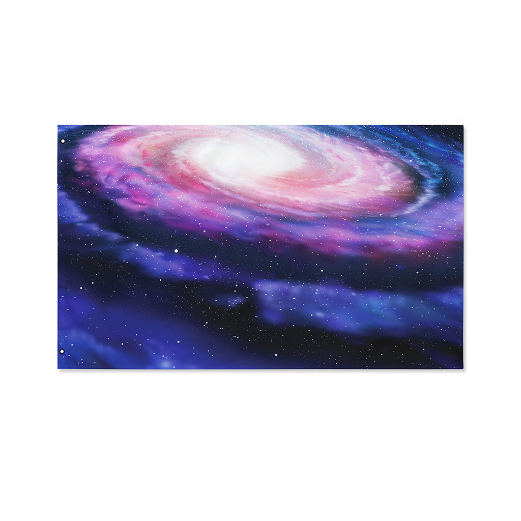 Spiral Milky Way Print Polyester Flag