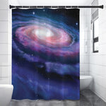 Spiral Milky Way Print Premium Shower Curtain