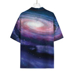 Spiral Milky Way Print Rayon Hawaiian Shirt