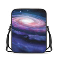 Spiral Milky Way Print Rectangular Crossbody Bag