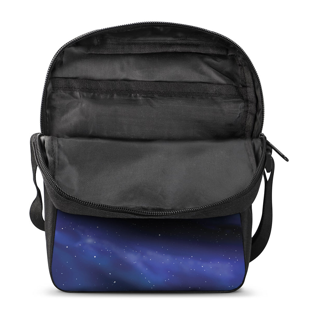 Spiral Milky Way Print Rectangular Crossbody Bag