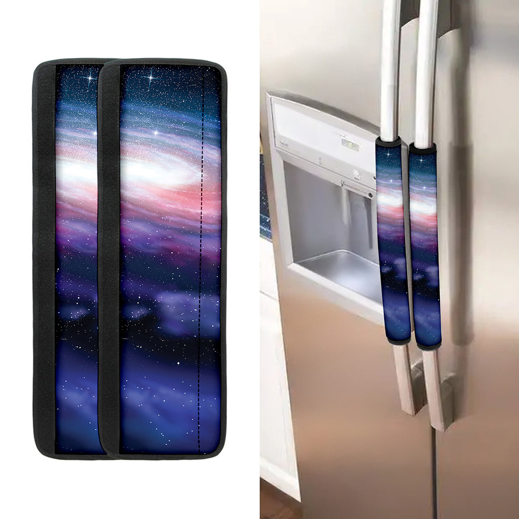 Spiral Milky Way Print Refrigerator Handle Covers