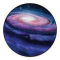 Spiral Milky Way Print Round Floor Mat