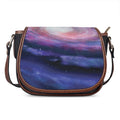 Spiral Milky Way Print Saddle Bag