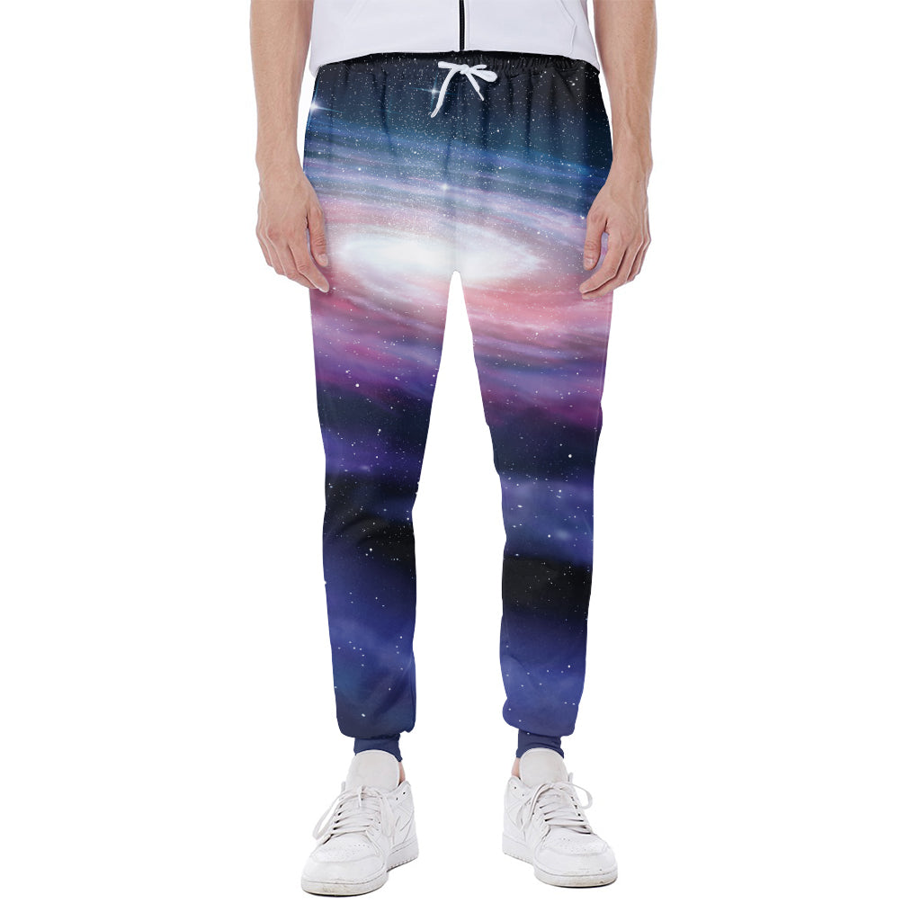 Spiral Milky Way Print Scuba Joggers