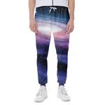 Spiral Milky Way Print Scuba Joggers