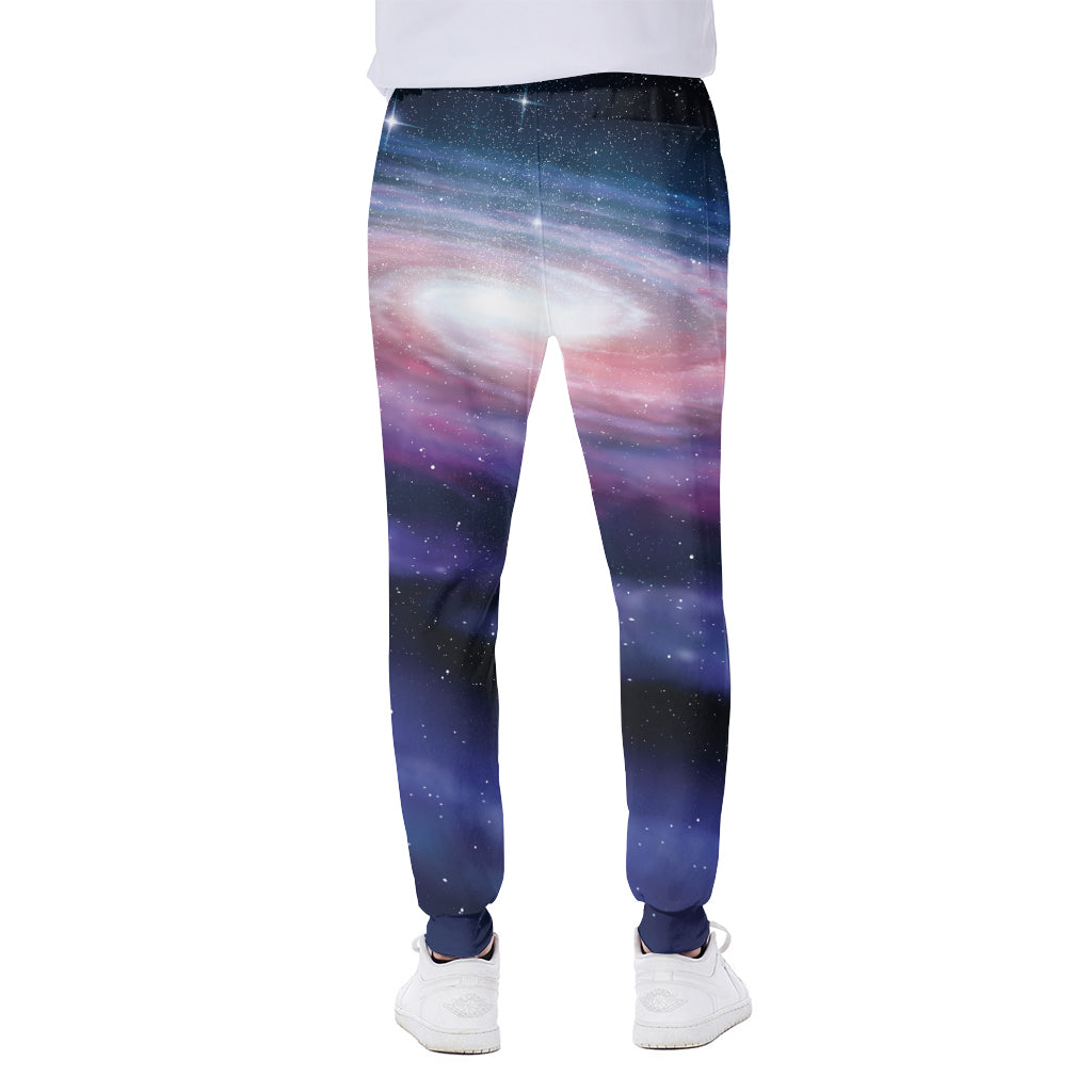 Spiral Milky Way Print Scuba Joggers
