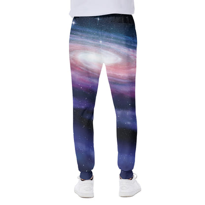 Spiral Milky Way Print Scuba Joggers