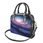 Spiral Milky Way Print Shoulder Handbag