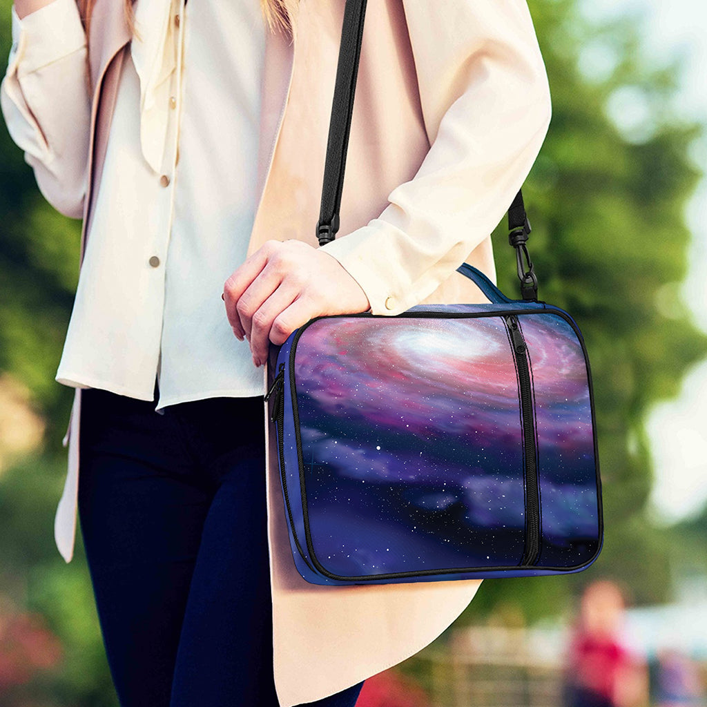 Spiral Milky Way Print Shoulder Strap Bible Bag