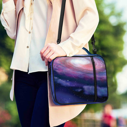 Spiral Milky Way Print Shoulder Strap Bible Bag