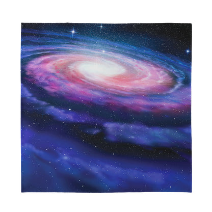 Spiral Milky Way Print Silk Bandana