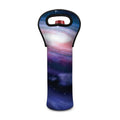 Spiral Milky Way Print Single Neoprene Wine Tote