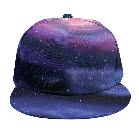 Spiral Milky Way Print Snapback Cap