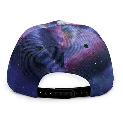 Spiral Milky Way Print Snapback Cap