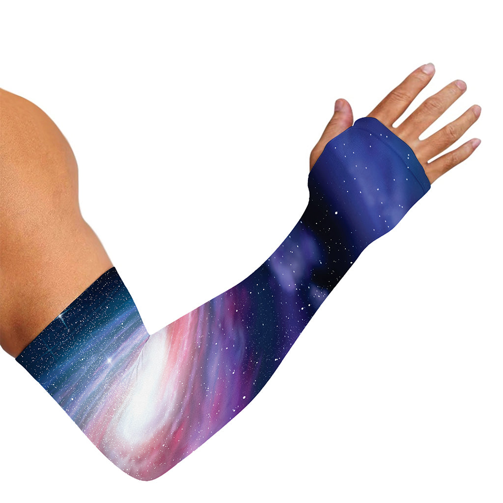 Spiral Milky Way Print Sun Protection Arm Sleeves