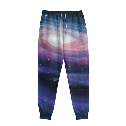 Spiral Milky Way Print Sweatpants