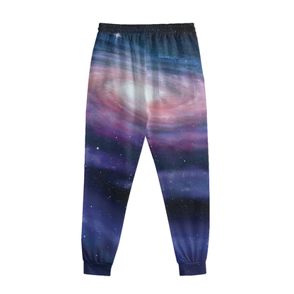 Spiral Milky Way Print Sweatpants